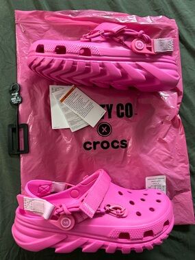 Post Malone Pink Crocs M8/W10 NWT